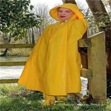 outdoor all color pvc adult raincape